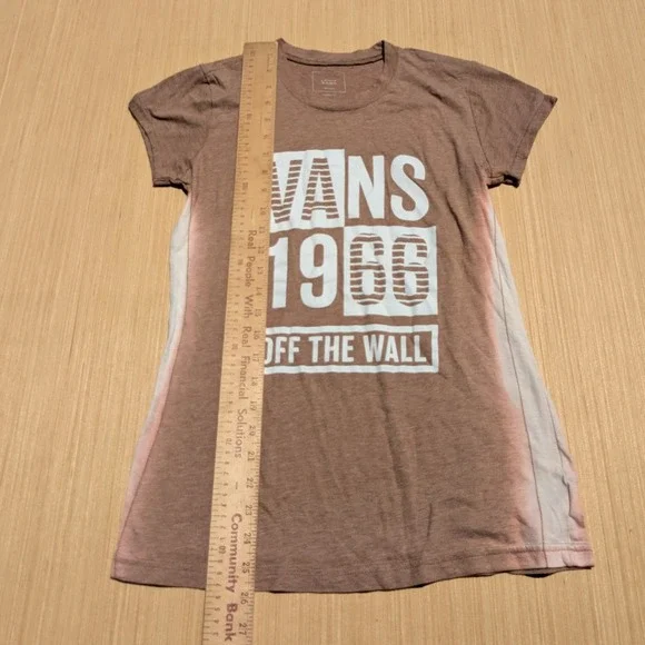 Vans 1966 Off The Wall Classic Fit Lightweight Short Sleeve T-Shirt Women Medium - Picture 3 of 5